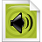 Gnome, Audio, mime YellowGreen icon