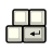 layout, Keyboard, Gnome Black icon