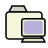 Remote, Folder Beige icon