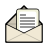 Email, Letter, mail, envelop, Emblem, Message Black icon