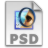 Psd, Gnome, image, picture, mime, photo, pic Gainsboro icon