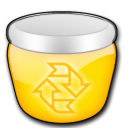 Empty, Trash, Blank, recycle bin, Gnome Gold icon