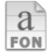Application, mime, Gnome, linux, Font, psf Gainsboro icon