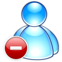 Msn, Messenger, Busy, onphone Black icon