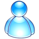 online, Msn, Messenger Black icon