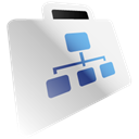 Folder, network WhiteSmoke icon