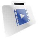 movie, video, Folder, film Black icon