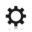 config, Configure, configuration, option, Setting, preference Black icon