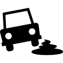 vehicle, Car, Sliper, Accident, transport, Automobile Black icon