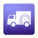 Transmit, purple MediumPurple icon