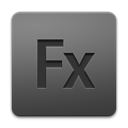 adobe, flex Gray icon