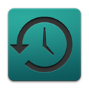 time, Apple, machine, history Teal icon