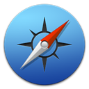 Browser, Apple, Shaped, safari SteelBlue icon