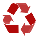 Full, recycle Firebrick icon