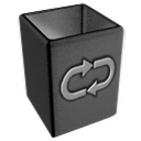 Empty, recycle, invert, Bin, Blank DarkSlateGray icon