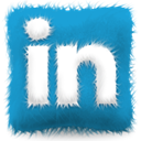 furry, Linkedin, Cushion LightSeaGreen icon