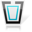 Trash, Full, recycle bin Black icon