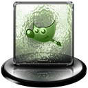 Gimp, Classic, green Black icon