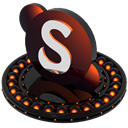 Skype, Orange Black icon