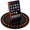 touch, ipod, Orange Black icon