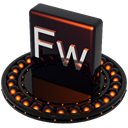 firewoks, Orange Black icon