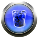 Bin, recycle, Full, Blue Black icon