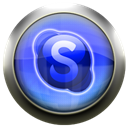 Skype, Blue Black icon