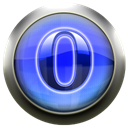 Blue, Opera, Browser Black icon