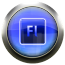 Flash, Blue Black icon