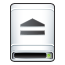 Removable, media, drive Black icon