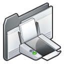 printer, Print, Folder Black icon