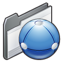 network, Folder Black icon