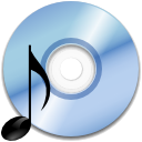 Cdrom, Gnome, Dev, Audio LightBlue icon