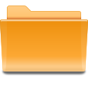Orange, Folder Goldenrod icon