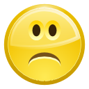 Face, sad Gold icon