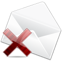 remove, Email, Message, Letter, mail, delete, stock, Del, envelop WhiteSmoke icon