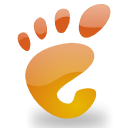 start, Orange, Gnome, here SandyBrown icon