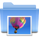 image, Folder, picture, photo, pic CornflowerBlue icon