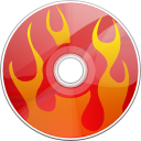 Disk, save, Gnome, Dev, Cdr, disc IndianRed icon