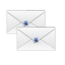 Letter, Message, stock, envelop, Email, mail, unread, multiple Black icon