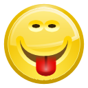 Face, tongue Khaki icon