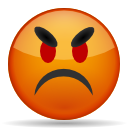 Angry, Face Chocolate icon