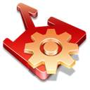 widget, konfabulator Black icon