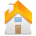 Home, house, Building, yellow Gainsboro icon