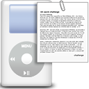 ipod, Dir, File, Directory, document, paper WhiteSmoke icon