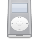 ipod, mini, silver Silver icon