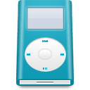 mini, ipod, Blue LightSeaGreen icon