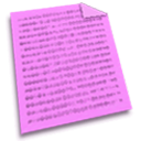 document, Text, File Violet icon