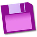 Disk, disc, Floppy, save DarkMagenta icon