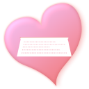 Heart, document, love, File, Text, valentine LightPink icon